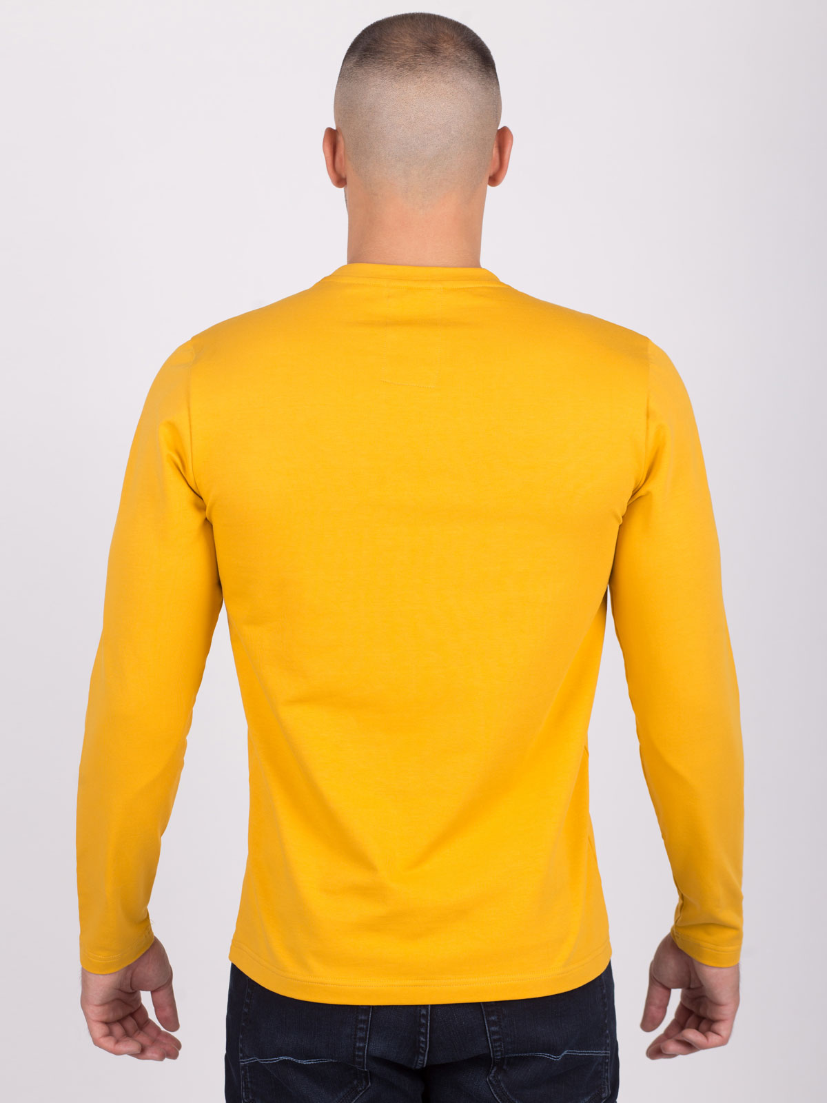Μπλούζα σε κίτρινο χρώμα με στάμπα brush - 42335 € 17.44 img4