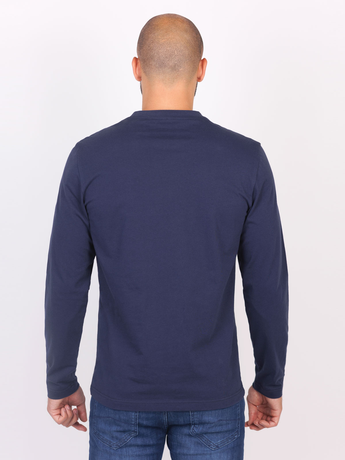 Navy blue printed blouse - 42354 € 27.56 img2
