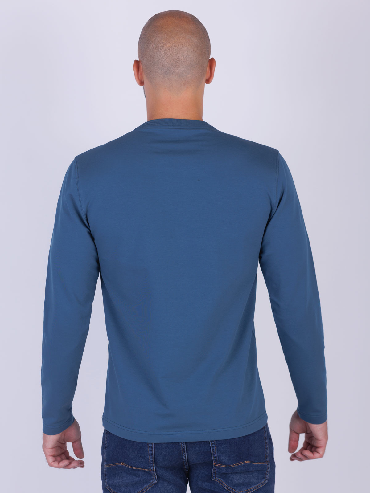 Μπλούζα σε μπλε χρώμα με γεωμετρικά σχήμ - 42358 € 27.56 img2
