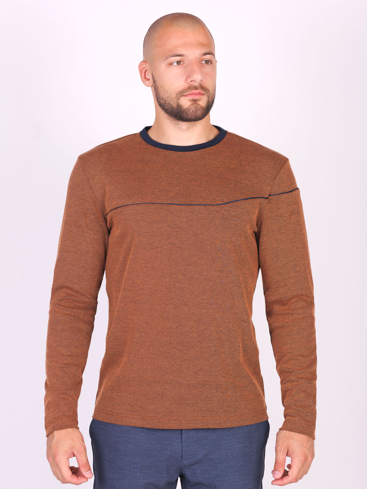 Bluză cu mânecă lungă cu croială - 42360 € 32.06 img1