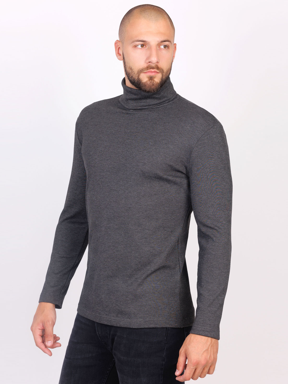 Cotton polo in gray - 42362 € 27.56 img1