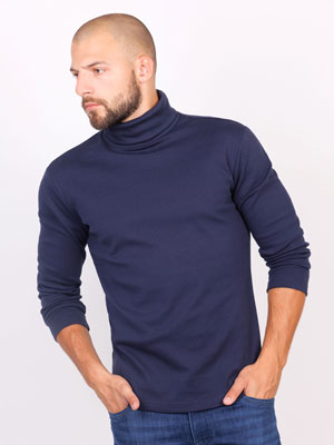 Tricou polo din bumbac bleumarin - 42364 - € 32.62