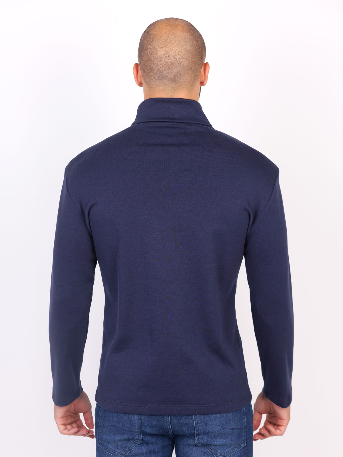 Navy blue cotton polo shirt - 42364 € 32.62 img2