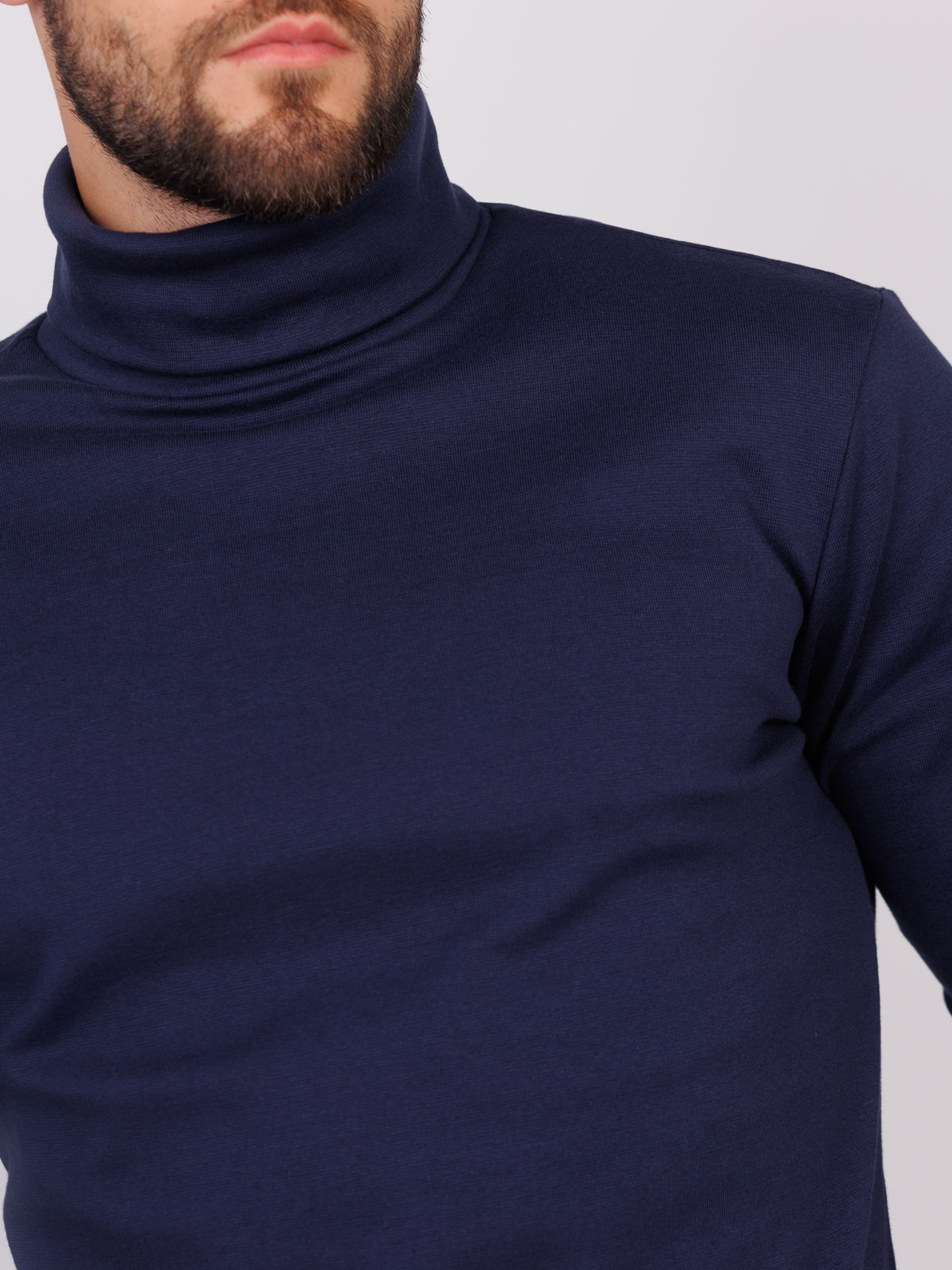 Navy blue cotton polo shirt - 42364 € 32.62 img3