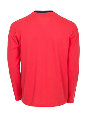 Coral blouse with dark blue print - 42388 40.49 € img2