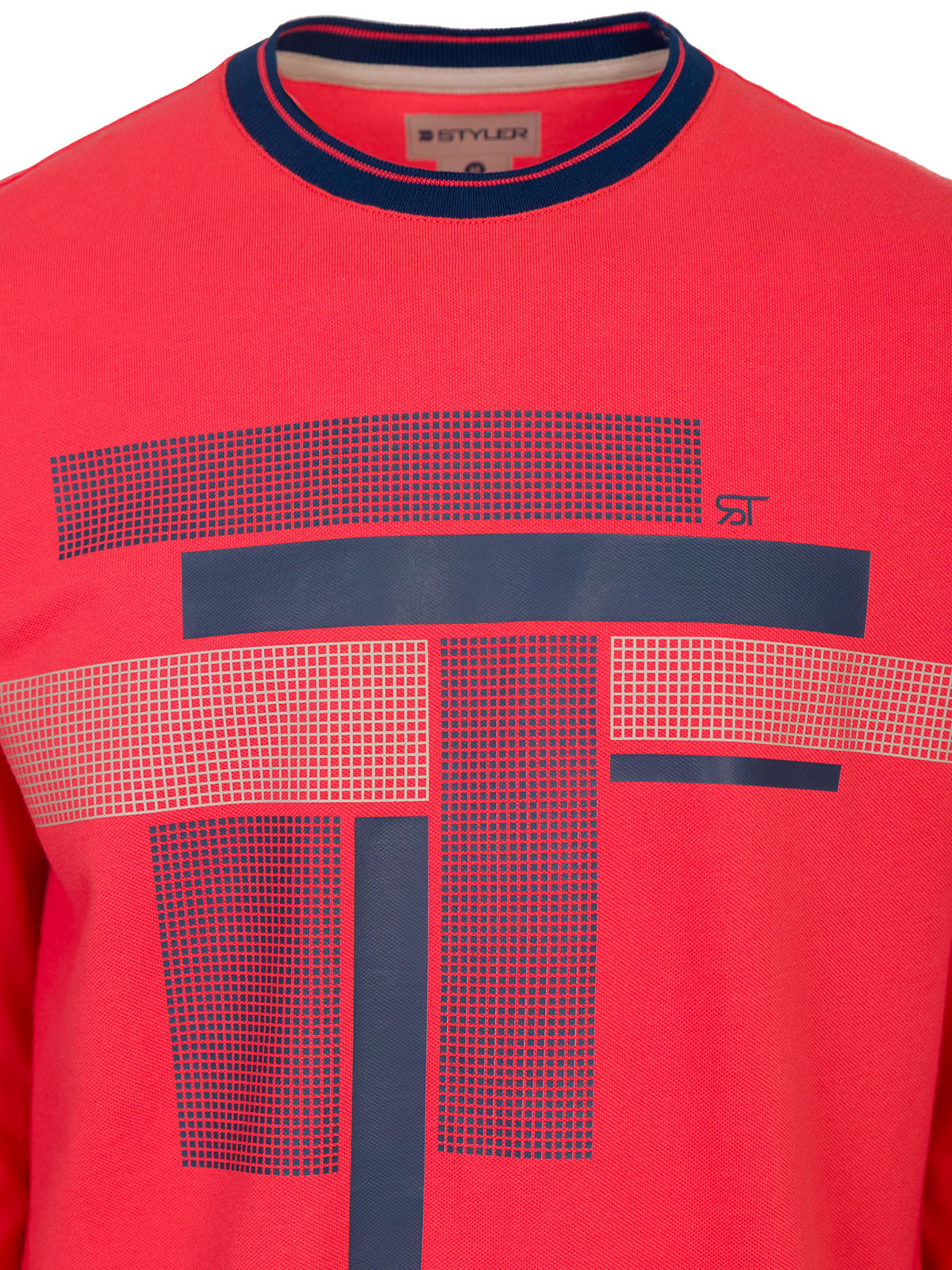 Coral blouse with dark blue print - 42388 40.49 € img3