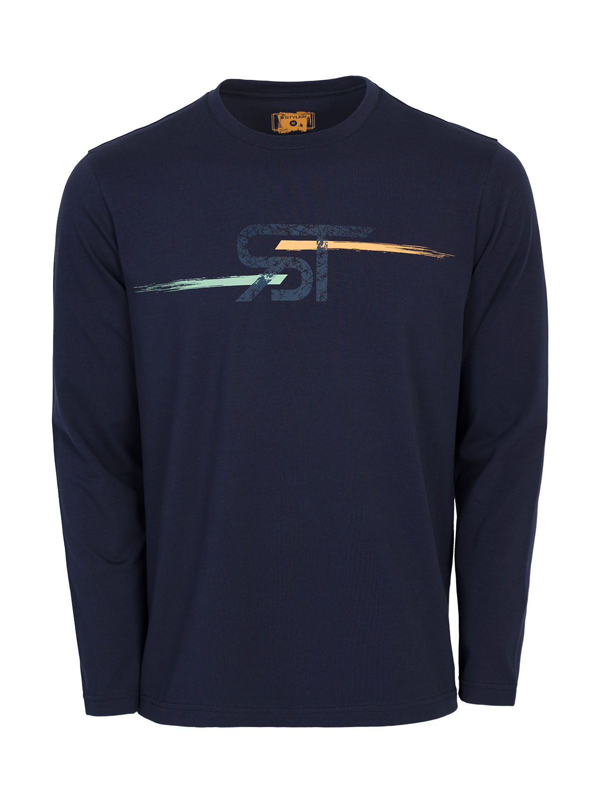 Dark blue blouse with stylish print - 42390 40.49 € img1