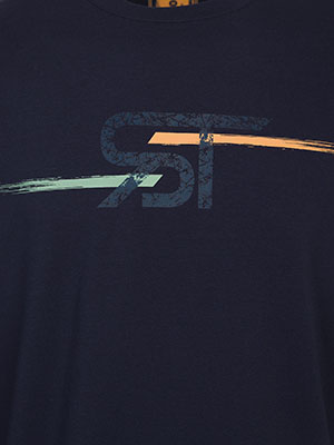 Dark blue blouse with stylish print - 42390 40.49 € img3