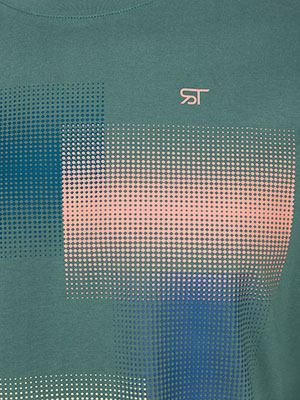 Emerald blouse with colorful print - 42400 40.49 € img3