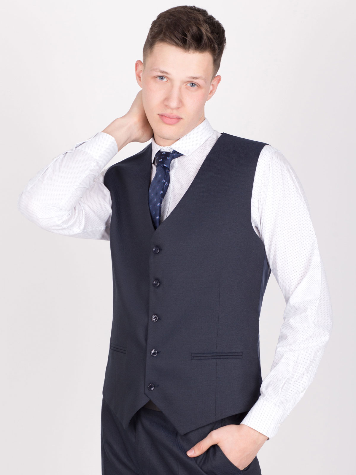  classic navy blue small cell vest  - 44053 € 21.93 img2