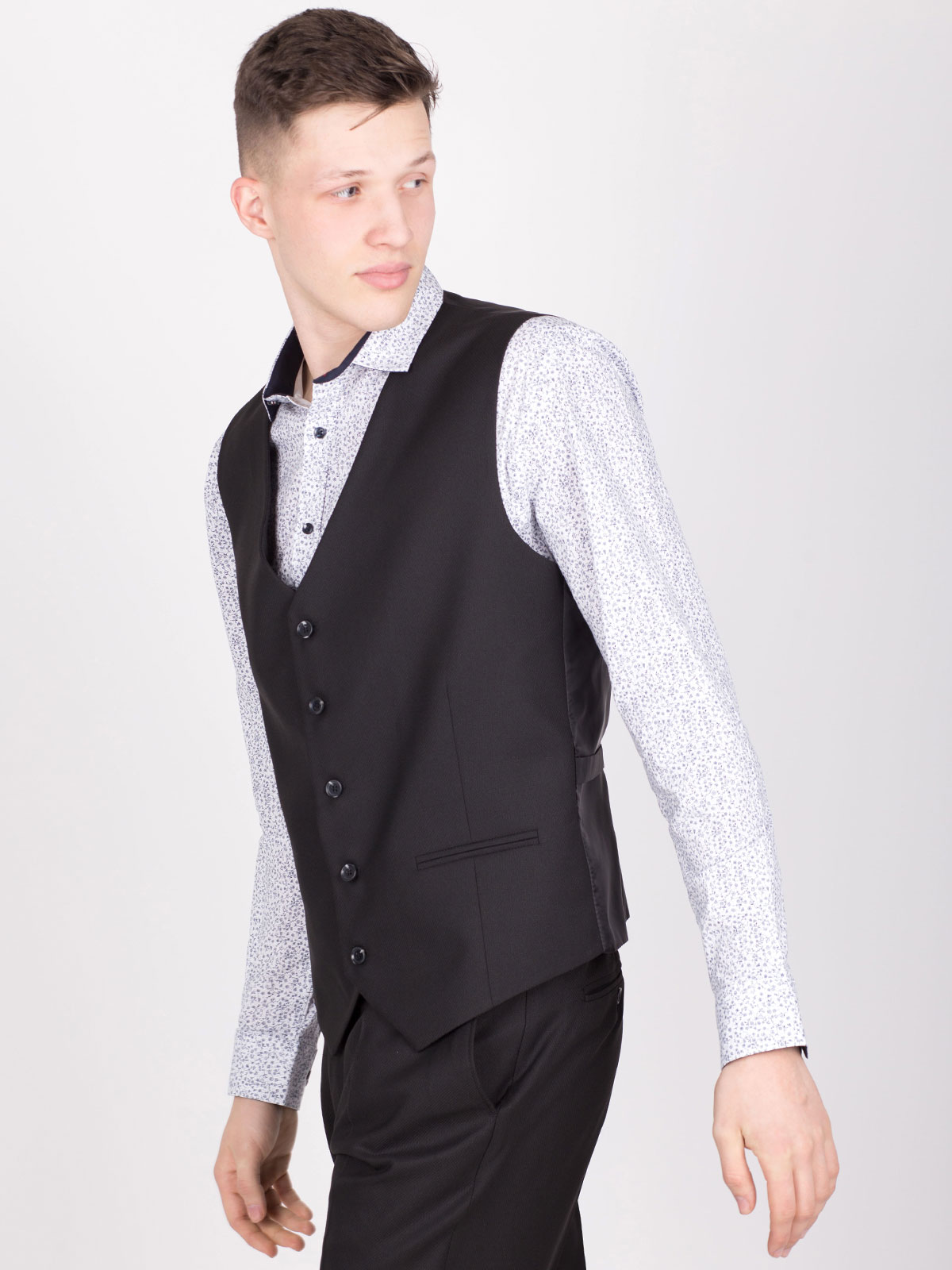  black classic vest with small cells  - 44054 € 21.93 img3