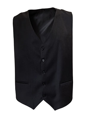 Vestă clasică bărbătească neagră - 44065 - € 21.93