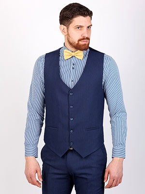 Classic navy blue vest - 44066 - € 37.12