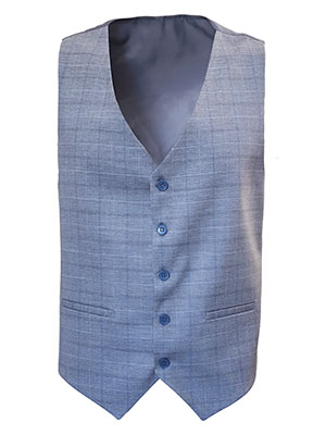 Vestă clasică gri pentru bărbați - 44068 - € 37.12