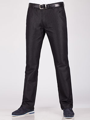 Βαμβακερό παντελόνι με γυαλιστερό εφέ - 60099 - € 14.06