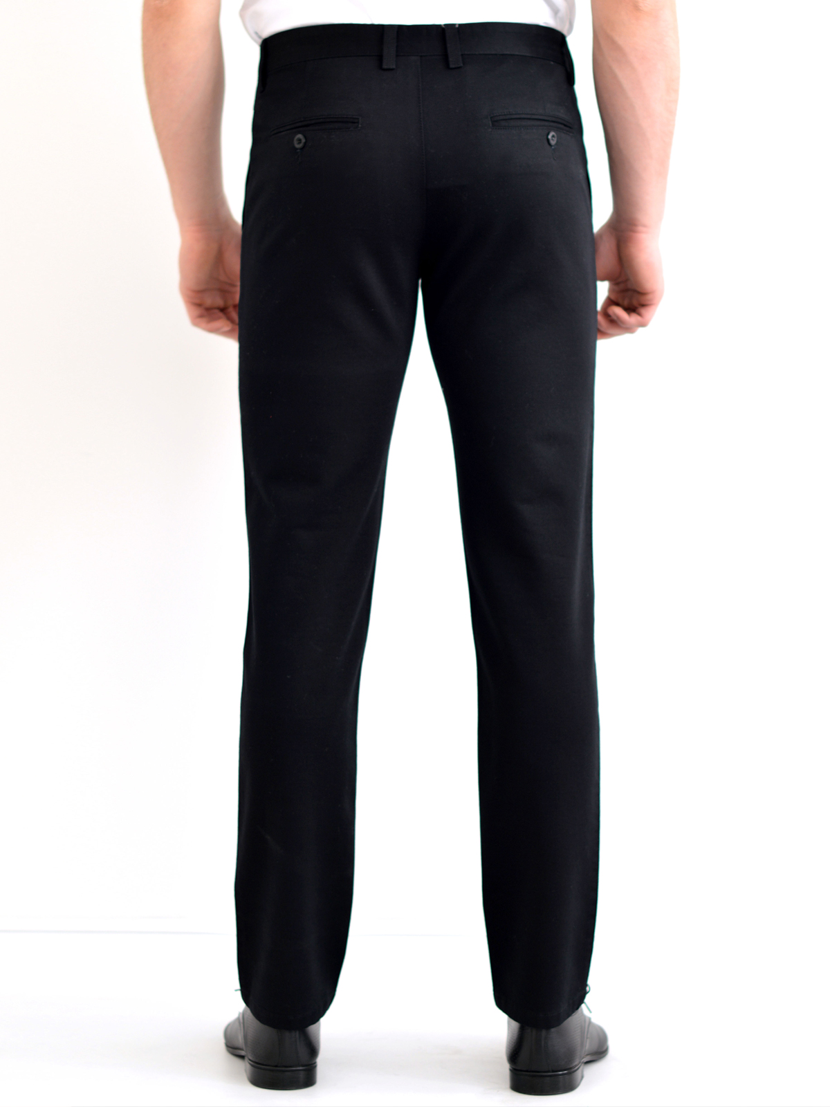 Pantaloni negri din bumbac si elastan - 60172 € 11.25 img2