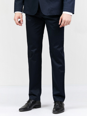 Pantaloni clasici albastru închis - 60191 - € 11.25