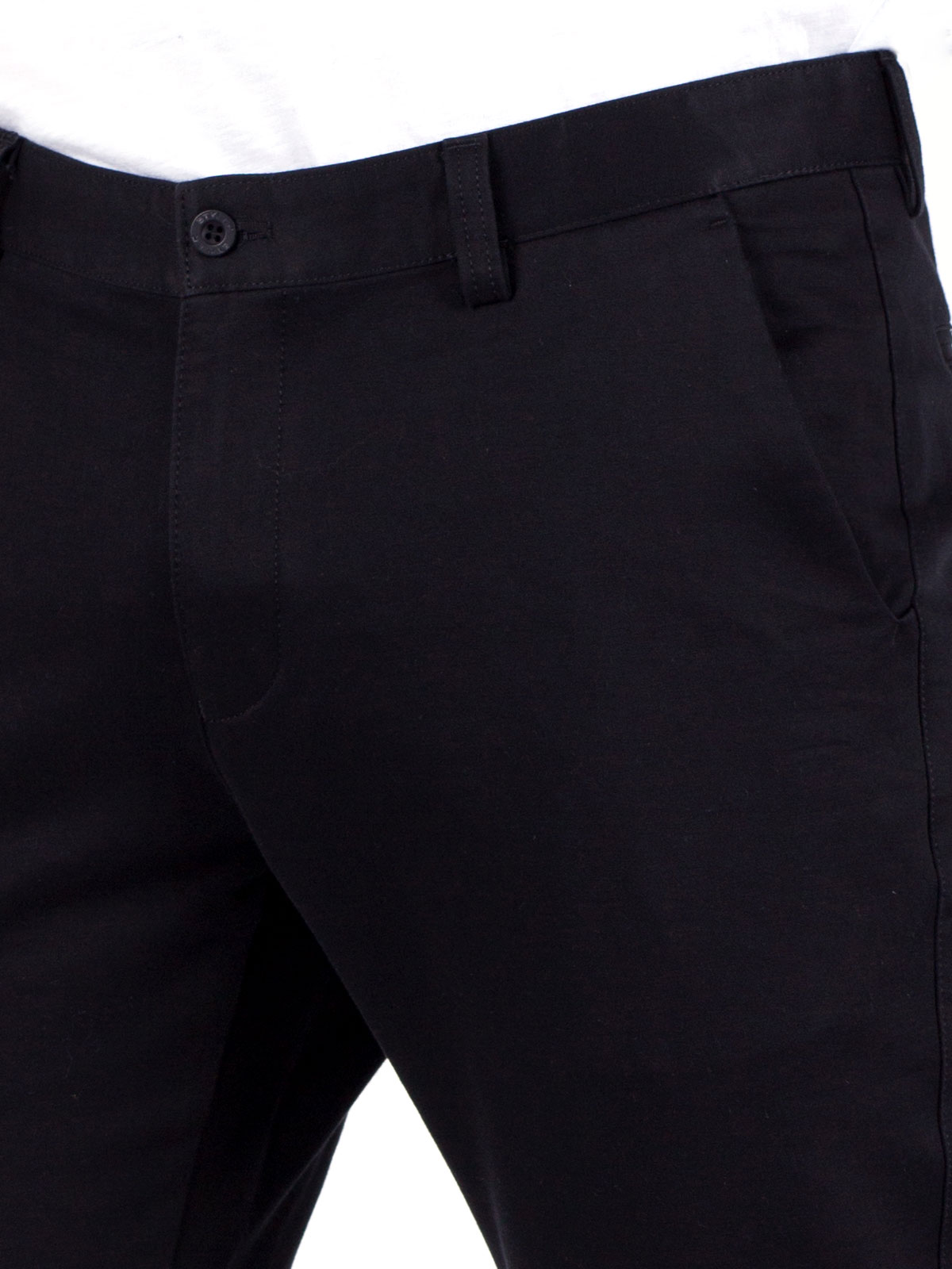 Μαύρο βαμβακερό παντελόνι με ελαστάνη - 60208 € 11.25 img3