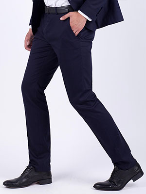 Sporty elegant navy blue pants - 60243 - € 30.93