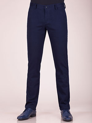 Σκούρο μπλε σπορ κομψό παντελόνι - 60248 - € 14.06