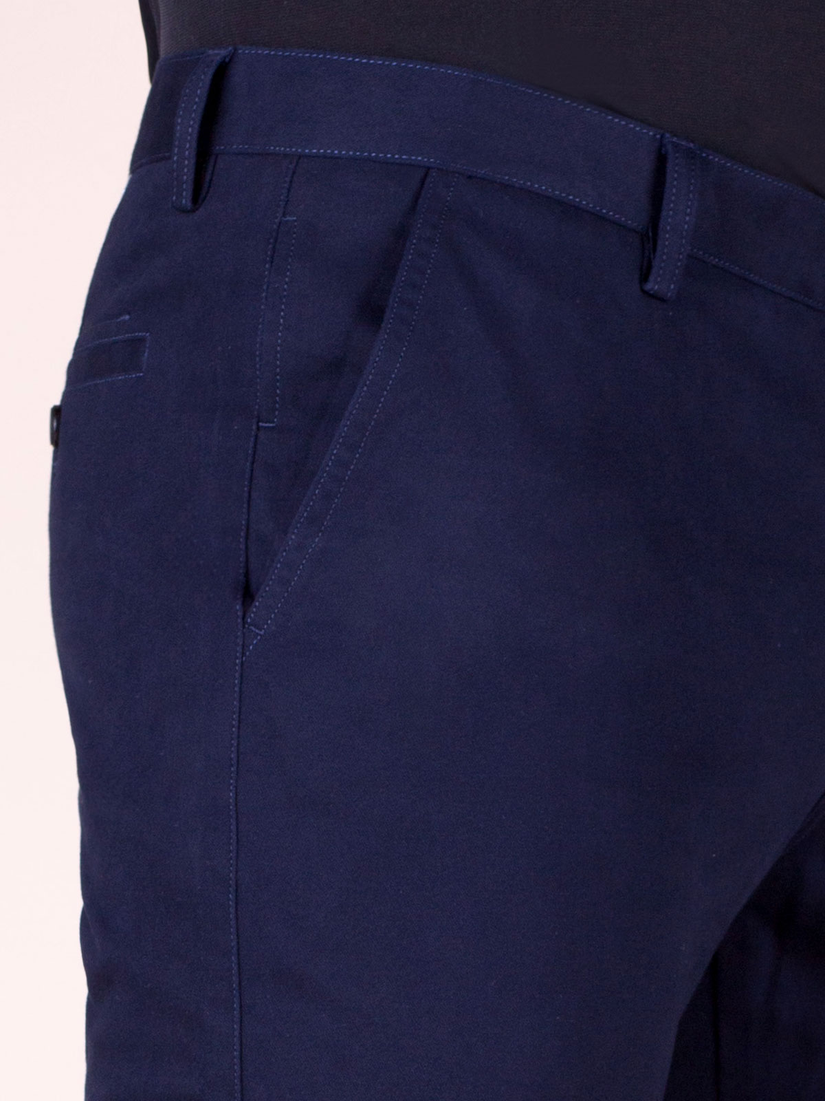 Σκούρο μπλε σπορ κομψό παντελόνι - 60248 € 14.06 img3