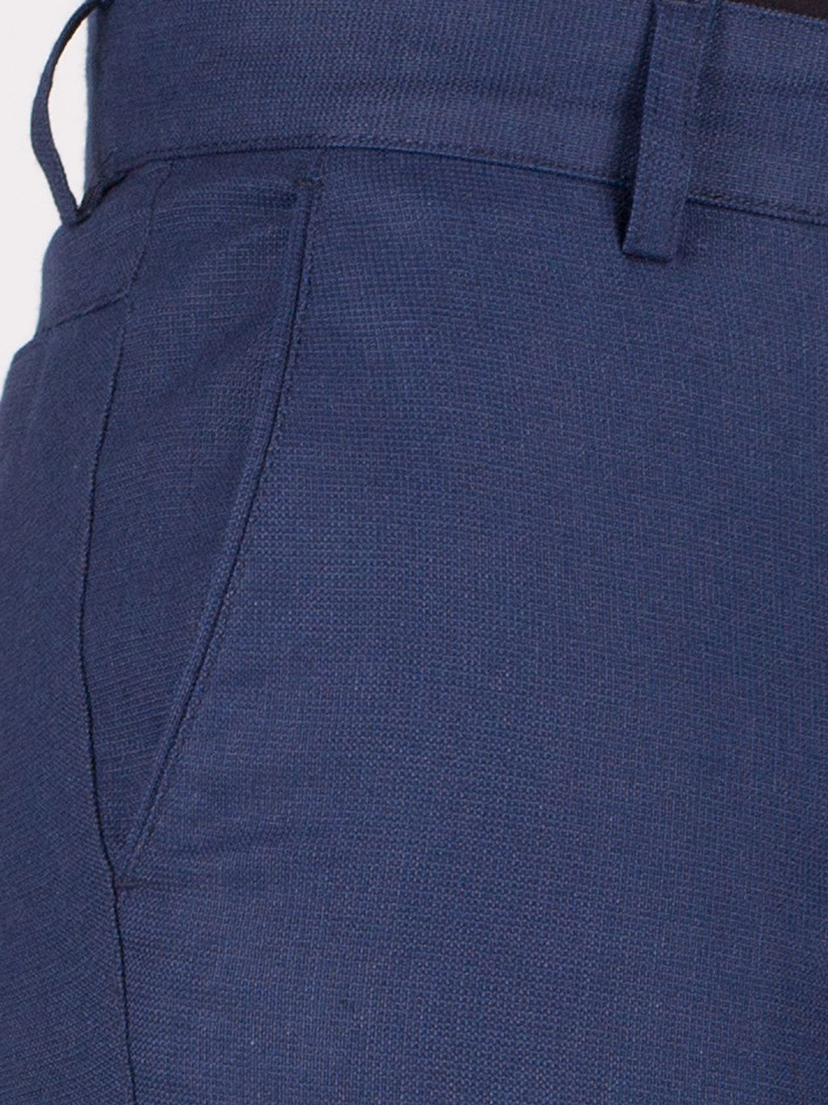 Pants in dark blue grain fabric - 60255 € 21.93 img3