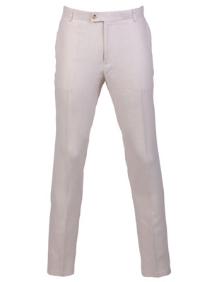 item:Παντελόνι λινό σε ανοιχτό χρώμα άμμου - 60257 - € 65.24