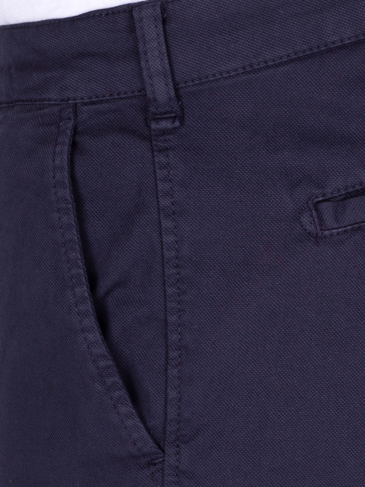 Δομημένο παντελόνι σε σκούρο μπλε - 60280 € 61.30 img2