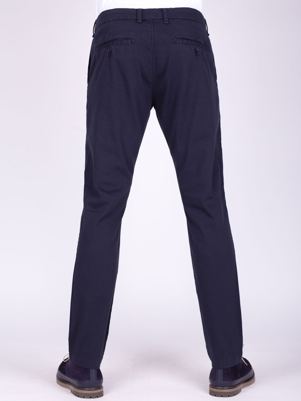 Δομημένο παντελόνι σε σκούρο μπλε - 60280 € 61.30 img3