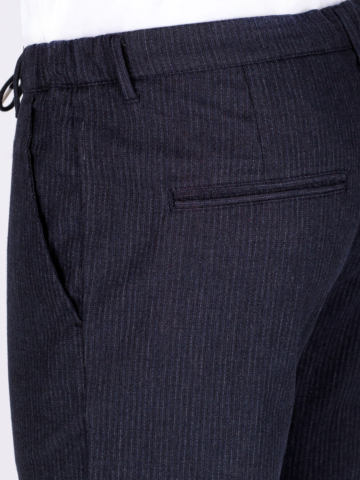 Μπλε ριγέ παντελόνι με κορδόνια - 60283 € 66.93 img4