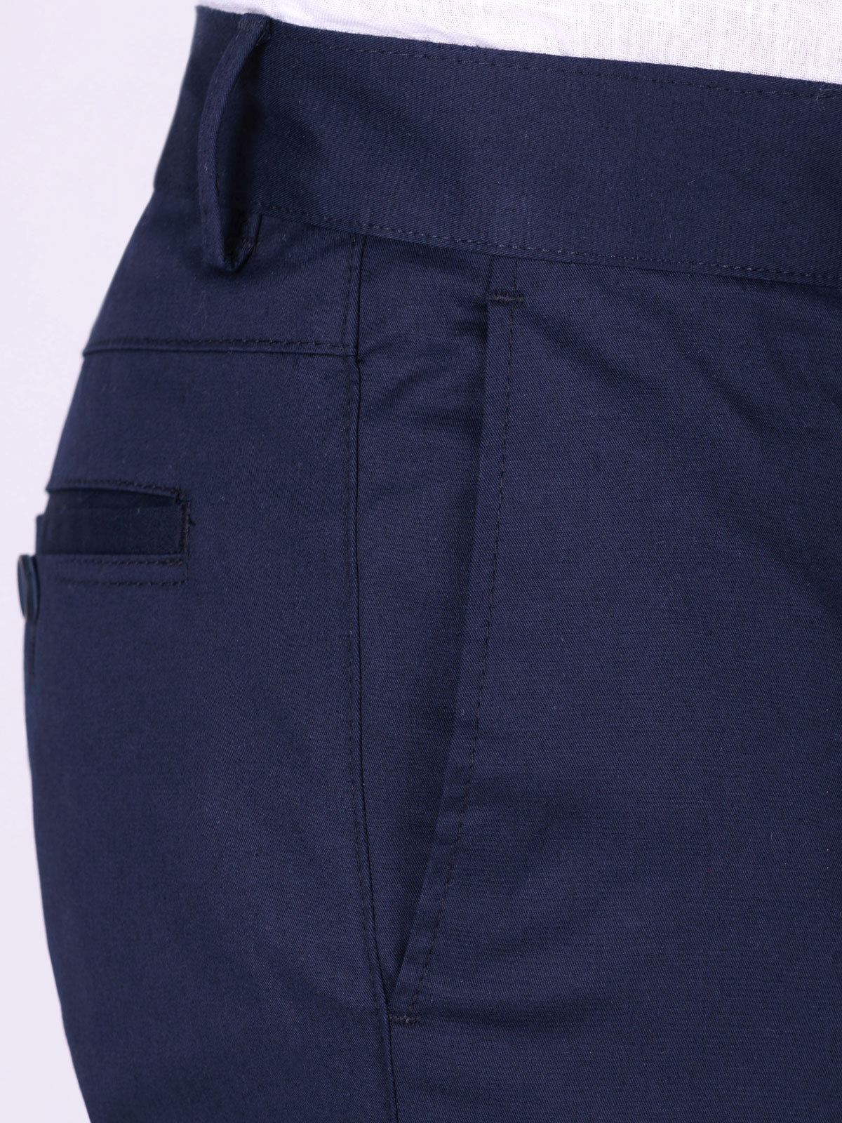 Σπορ κομψό παντελόνι σε μπλε χρώμα - 60287 € 53.43 img2