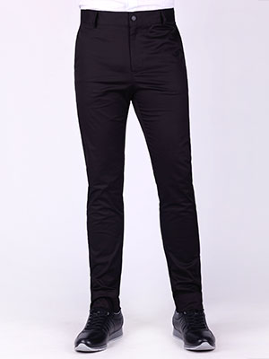 Μαύρο σπορ κομψό παντελόνι-60288-€ 53.43