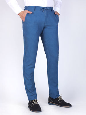 Σπορ κομψό μπλε παντελόνι - 60290 - € 55.68