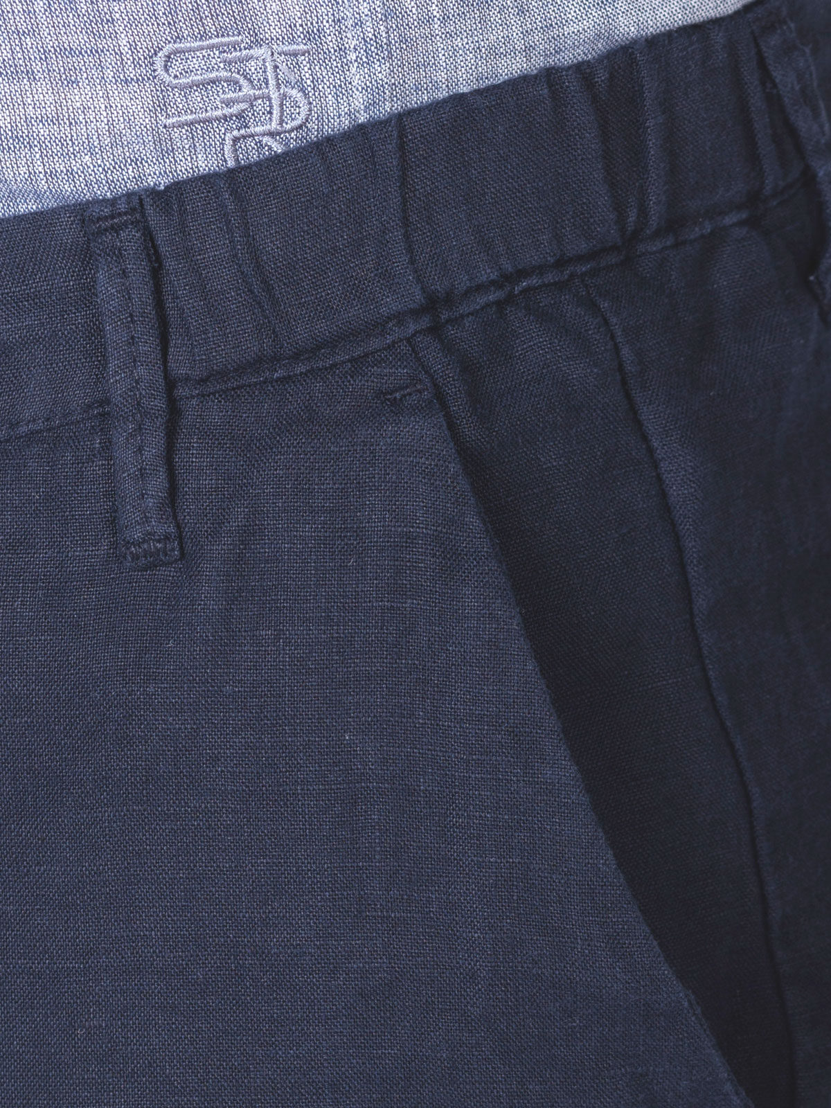 Λινό παντελόνι σε σκούρο μπλε - 60291 € 66.37 img3