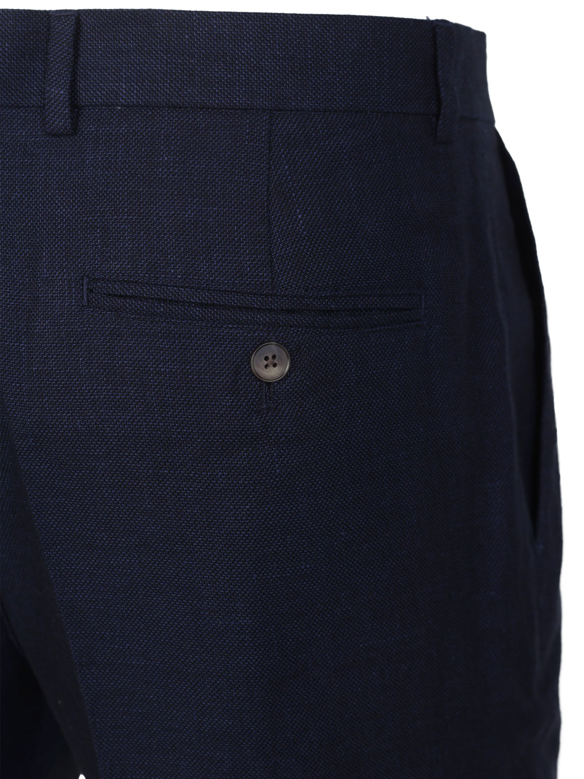 Pantaloni de in de culoare albastru înch - 60296 € 65.24 img3