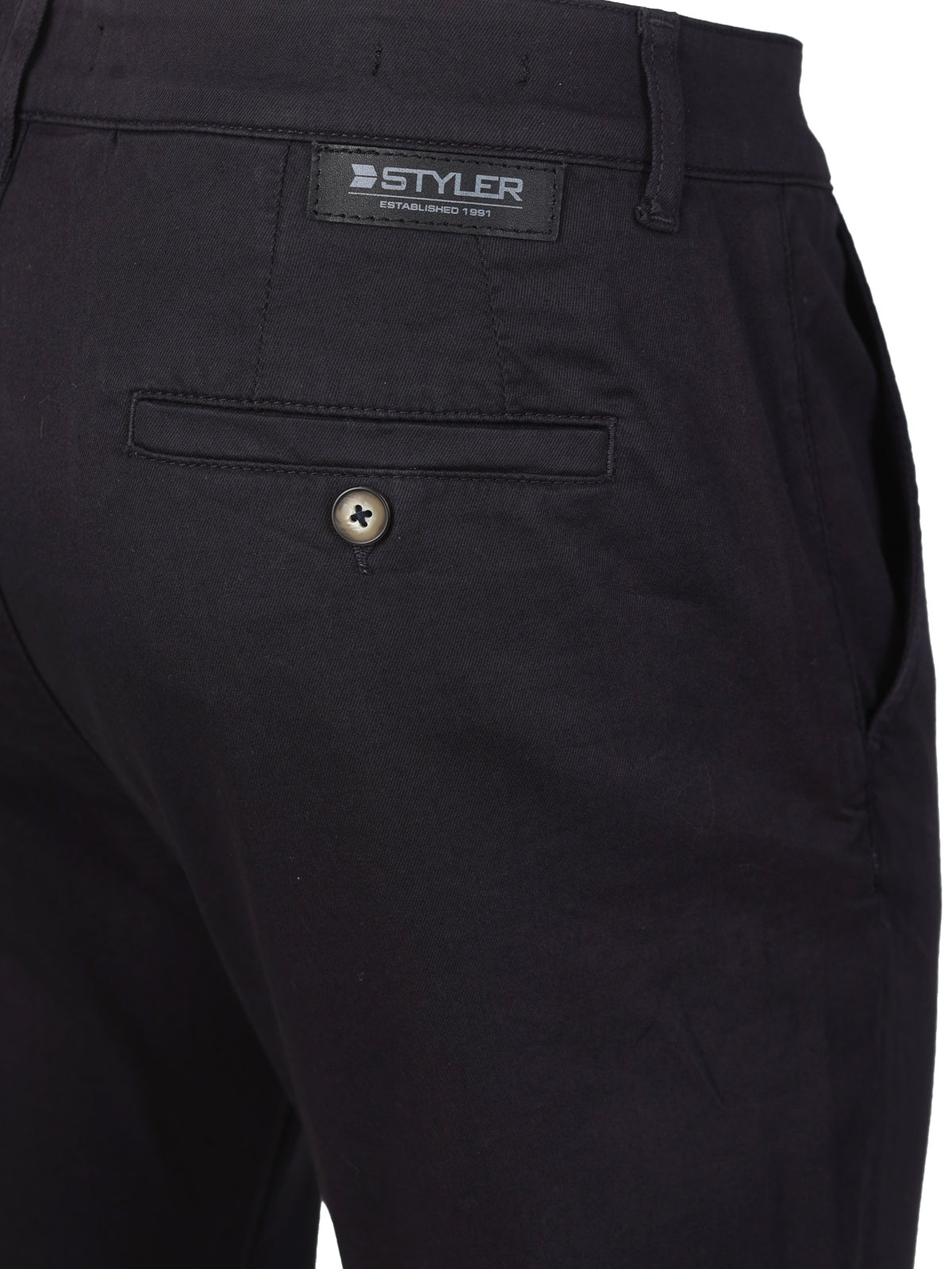 Ανδρικό εφαρμοστό παντελόνι σε σκούρο μπ - 60307 € 66.93 img3