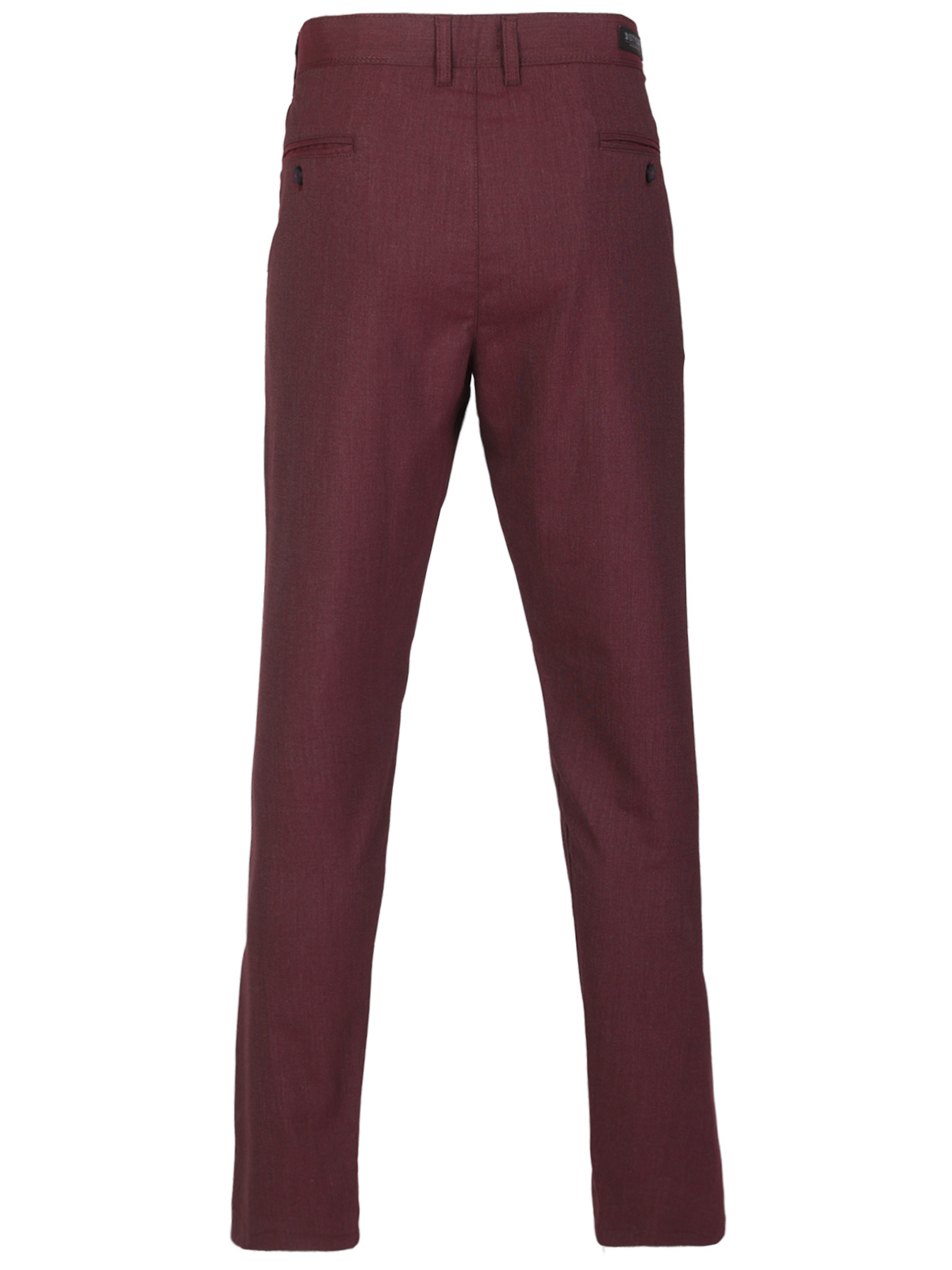 Fitted burgundy melange trousers - 60312 € 66.37 img2