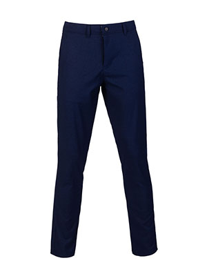 Fitted trousers in dark blue melange-60314-€ 66.37