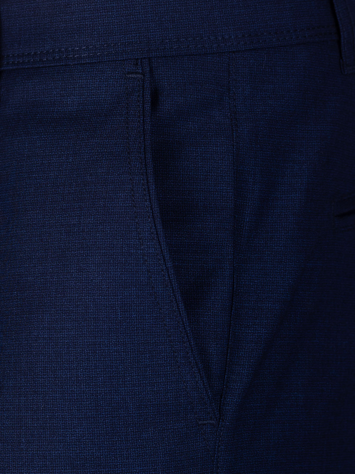 Fitted trousers in dark blue melange - 60314 € 66.37 img2