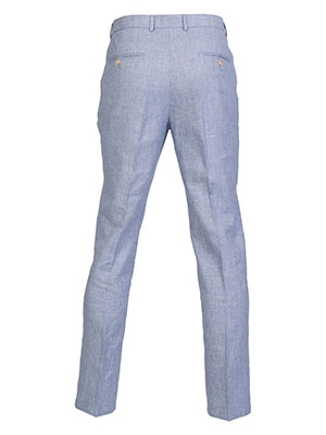 Linen mens trousers in light blue melang - 60318 € 65.24 img2