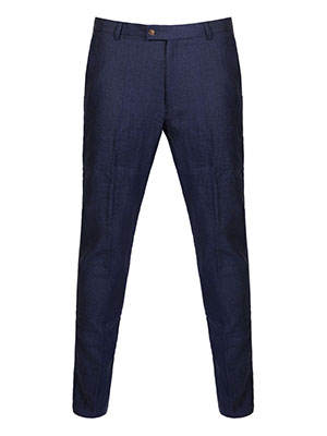 Pantaloni din in albastru închis - 60319 - € 65.24