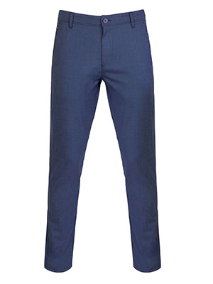 Trousers in dark blue melange - 60321 - € 66.37