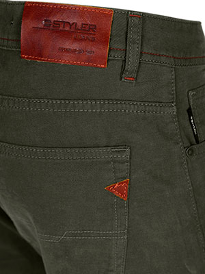 Mens dark khaki trousers - 60323 89.42 € img4