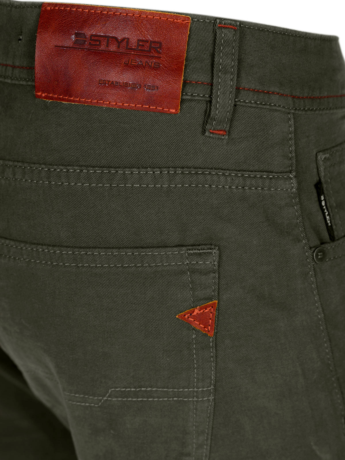 Mens dark khaki trousers - 60323 89.42 € img4