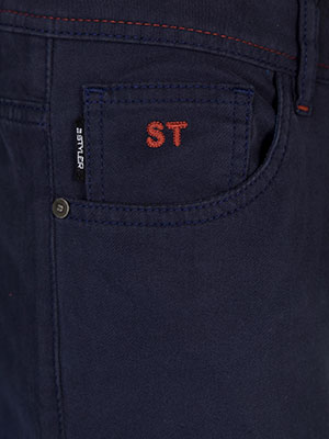 Men’s dark blue slim trousers - 60324 89.42 € img3