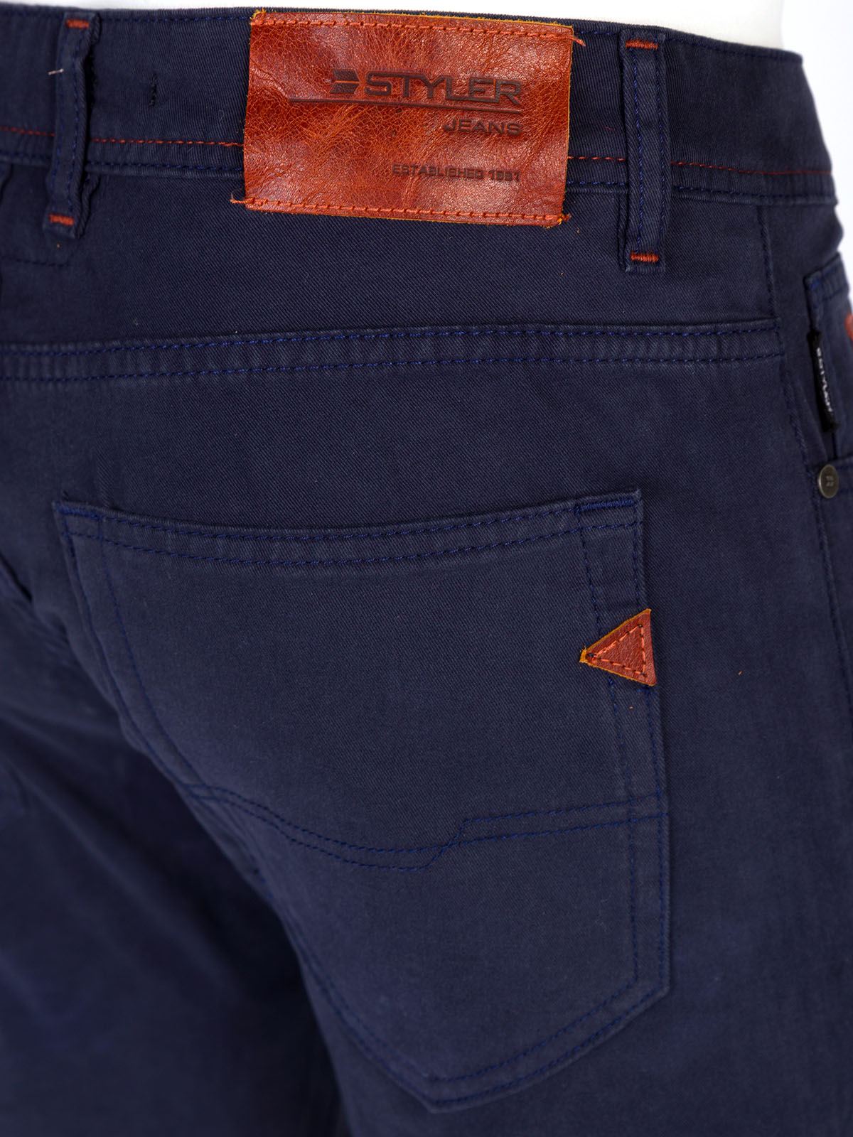 Men’s dark blue slim trousers - 60324 89.42 € img4