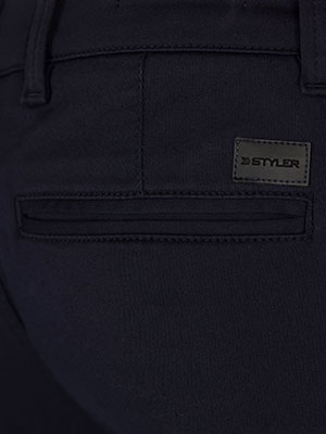 Smartcasual dark blue trousers - 60325 77.61 € img4