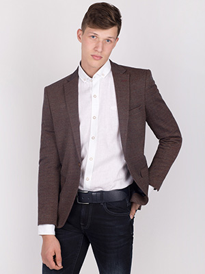Brown melange leotard jacket - 61071 - € 44.43