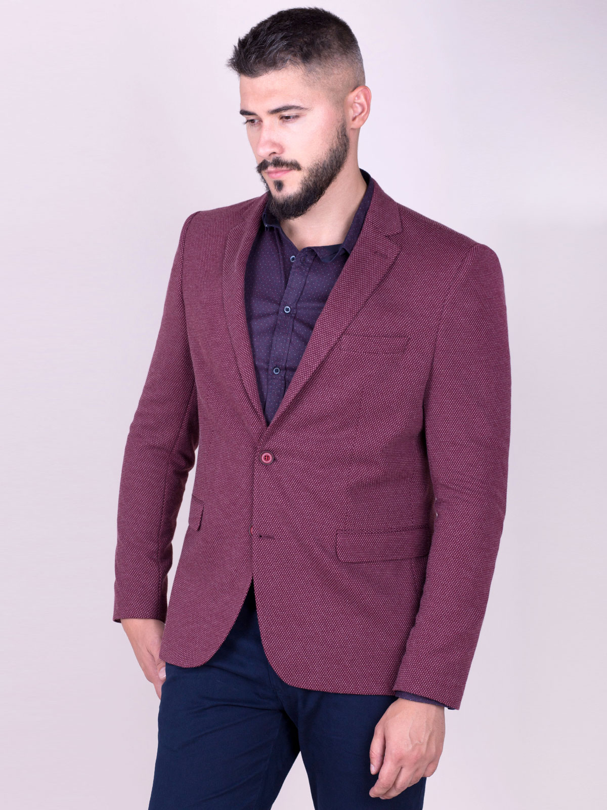 Jacket with armrests in raspberry color - 61073 € 50.06 img3