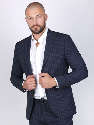 Sporty elegant striped jacket - 61086 - € 55.12